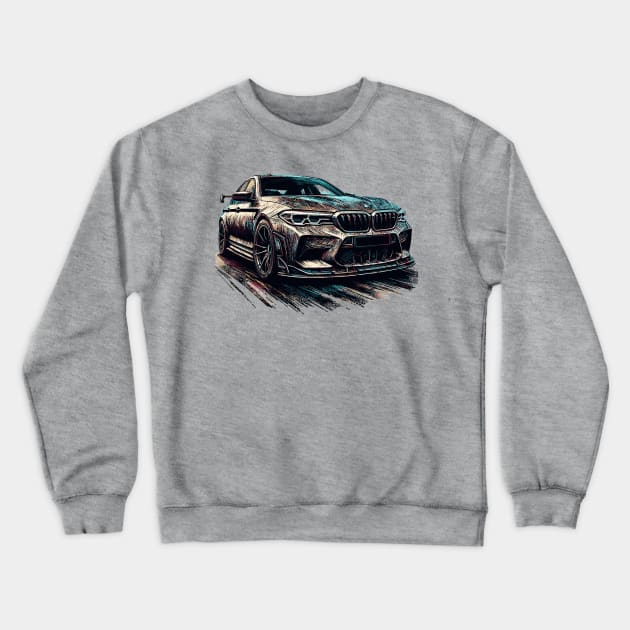 BMW M5 Crewneck Sweatshirt by Vehicles-Art